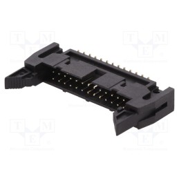 10 pcs : G816M26102EU - Socket, IDC, male, PIN: 26, vertical, with ejector, SMT, 2.54mm