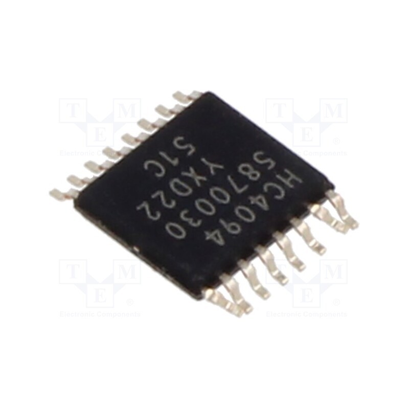 10 pcs : 74HC4094PW,118 - IC: digital, shift and store,bus register, CMOS, SMD, TSSOP16