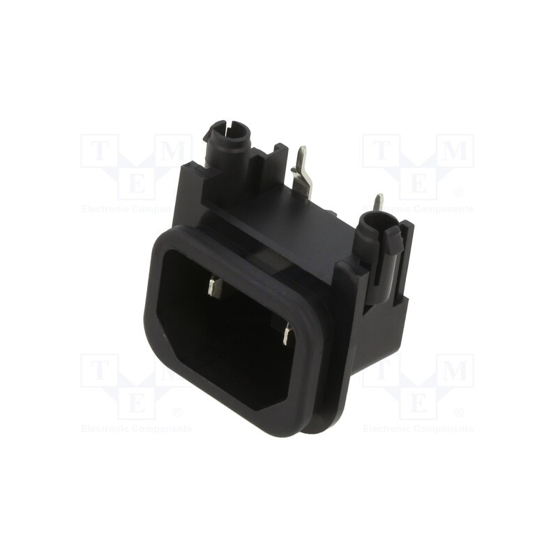 10 pcs : GSP2.9200.16 - Connector: AC supply, socket, male, 10A, 250VAC, IEC 60320, C14 (E)