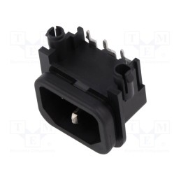 10 pcs : GSP2.9205.13 - Connector: AC supply, socket, male, 10A, 250VAC, IEC 60320, C14 (E)