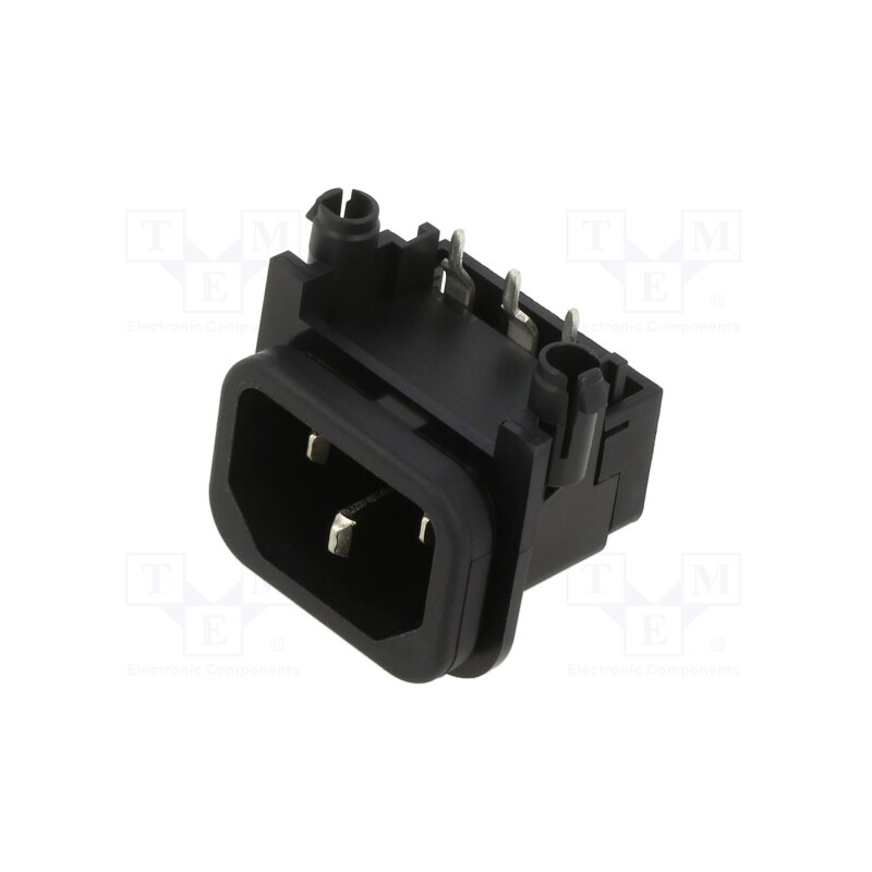 10 pcs : GSP2.9213.13 - Connector: AC supply, socket, male, 10A, 250VAC, IEC 60320, C14 (E)