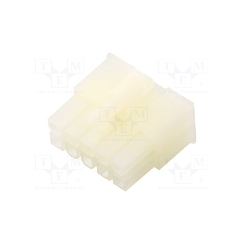 50 pcs : H5150-10PDW000R - Plug, wire-wire/PCB, female, N42W, 4.2mm, PIN: 10, w/o contacts