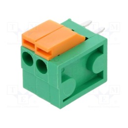 10 pcs : HA0270500000G - PCB terminal block, straight, 3.81mm, ways: 2, on PCBs, terminal