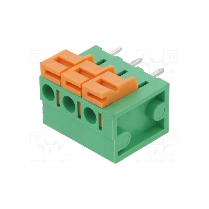 10 pcs : HA0300500000G - PCB terminal block, straight, 5.08mm, ways: 3, on PCBs, terminal