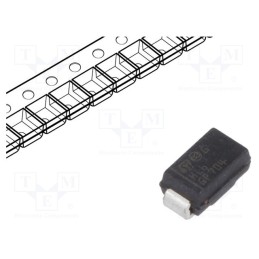20 pcs : STTH1L06A - Diode: rectifying, SMD, 600V, 1A, 80ns, SMA, Ufmax: 1.05V, Ifsm: 20A
