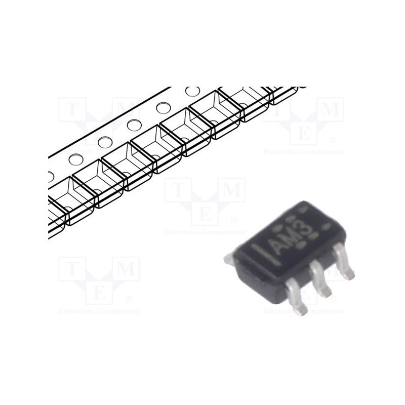 50 pcs : SN74AHC1G125DCKR - IC: digital, bus buffer, Ch: 1, CMOS, SMD, SC70, 2÷5.5VDC, -40÷125°C
