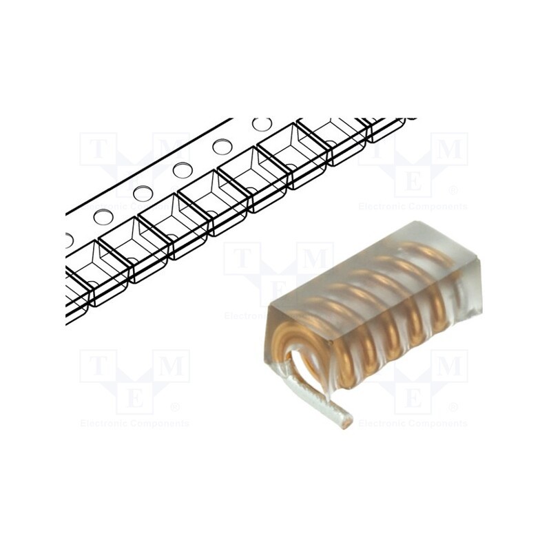 50 pcs : JAS3168-28 - Air coil, SMD, 3168, 28nH, 4A, 6mΩ
