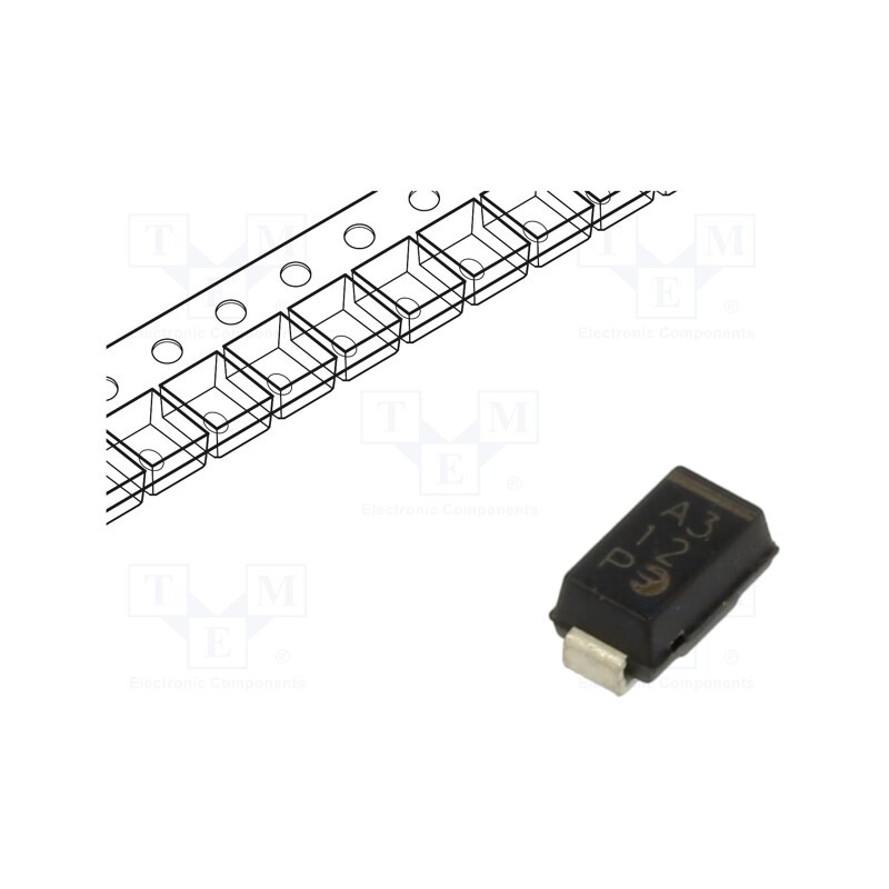 50 pcs : FSS14 TRTB - Diode: Schottky rectifying, SMD, 40V, 1A, DO214AC,