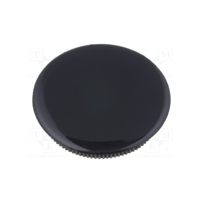 10 pcs : 334.663 - Cap, black, Mounting: push-in, plastic, G334.61