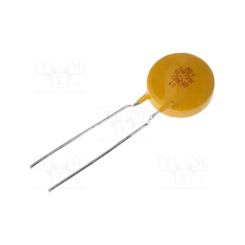 50 pcs : - Varistor: metal-oxide, THT, 460VAC, 615VDC, 750V, ±10%, 4.5kA, 158J