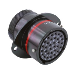 1 pcs - Souriau Circular Connector, 32 Contacts, Panel Mount, Socket, Female, IP67, 8STA Series