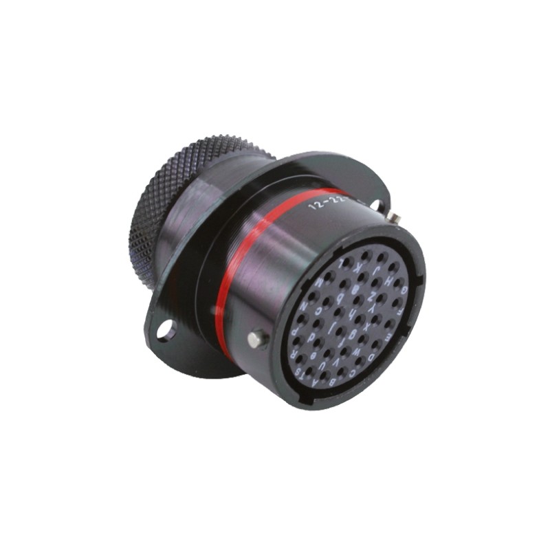 1 pcs - Souriau Circular Connector, 32 Contacts, Panel Mount, Socket, Female, IP67, 8STA Series