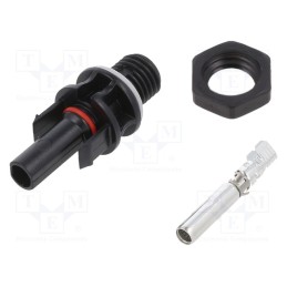 10 pcs : IS24111N - Connector: solar, female, 4÷6mm2, with contacts, crimped, socket