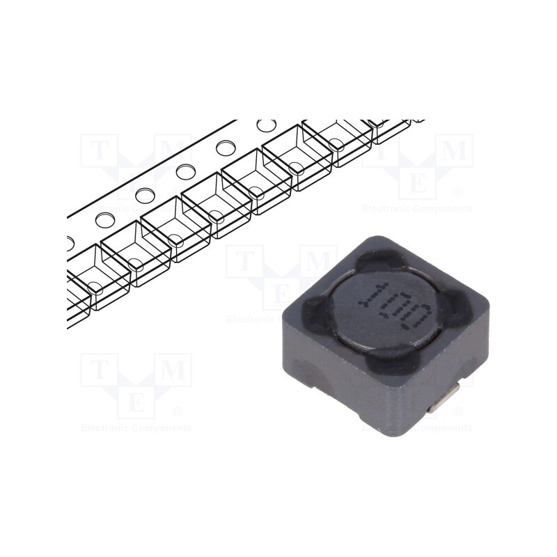 20 pcs : PCS74MT100 - Inductor: wire, SMD, 10uH, 1.84A, 49mΩ, ±20%, 7.3x7.3x4.5mm