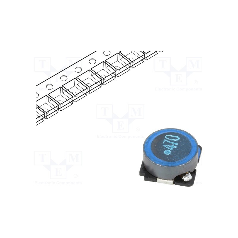 10 pcs : SLF10145T-470M1R4-PF - Inductor: ferrite, SMD, 47uH, 1.5A, 120mΩ, ±20%, SLF