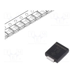 10 pcs : MURS360-E3/57T - Diode: rectifying, SMD, 600V, 3A, 75ns, SMC, Ufmax: 1.05V, Ifsm: 125A