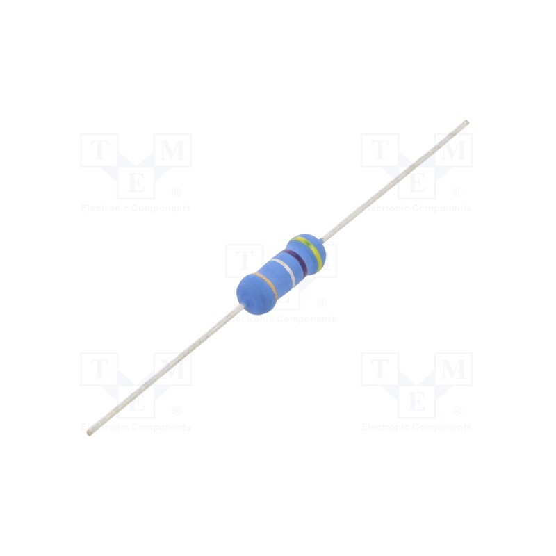 50 pcs : 7-1625890-6 - Resistor: metal oxide, 470mΩ, 2W, ±5%, Ø5x12mm, -55÷155°C