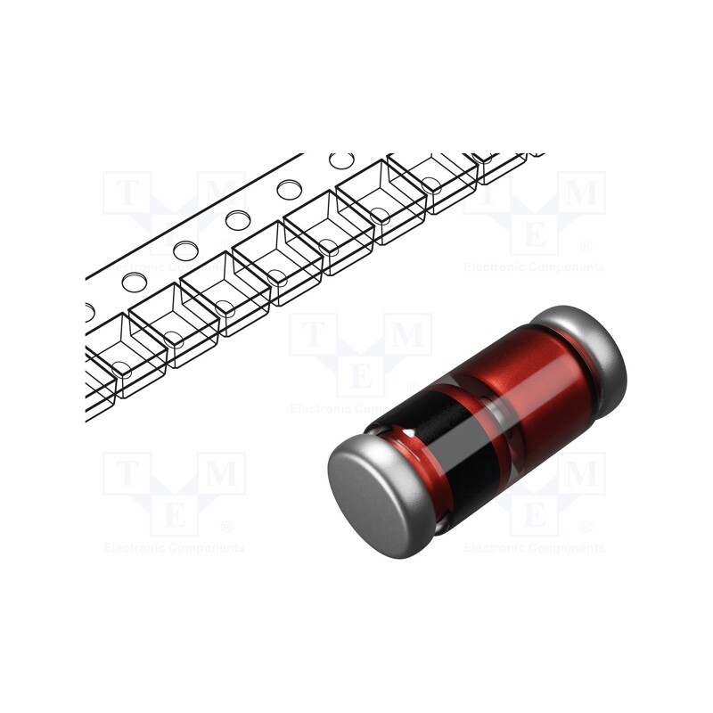 20 pcs : BYM10-50-E3/96 - Diode: rectifying, SMD, 50V, 1A, DO213AB, Ufmax: 1.1V, Ifsm: 30A