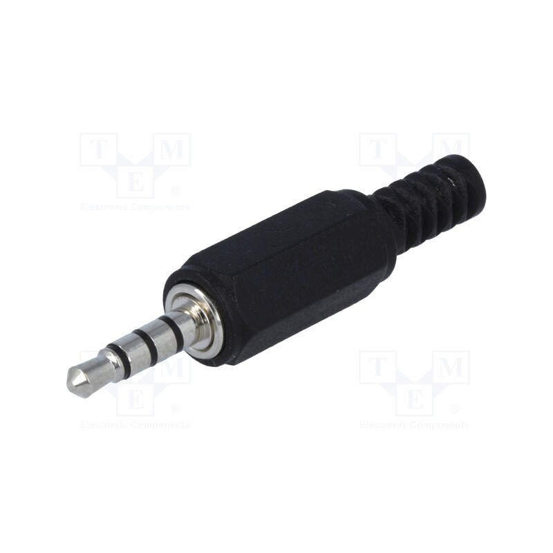 10 pcs : JC-135 - Plug, Jack 2,5mm, male, stereo special,with strain relief
