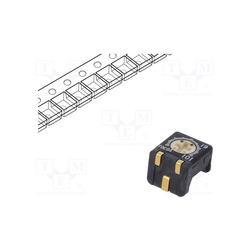 10 pcs : G43SAT1-B502 - Potentiometer: mounting, single turn, 5kΩ, 250mW, SMD, ±20%, linear