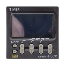 1 pcs - Omron H5CX Series Panel Mount Timer Relay, 12 - 24V ac/dc, 1-Contact, 0.001 s - 9999h