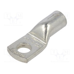 10 pcs : KCS_6-16/1 - Tip: ring tube, M6, 16mm2, crimped, for cable, tinned, copper, 6.4mm