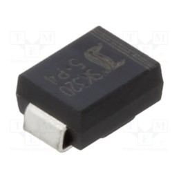 20 pcs : SK320SMB - Diode: Schottky rectifying, SMD, 200V, 3A, SMB,