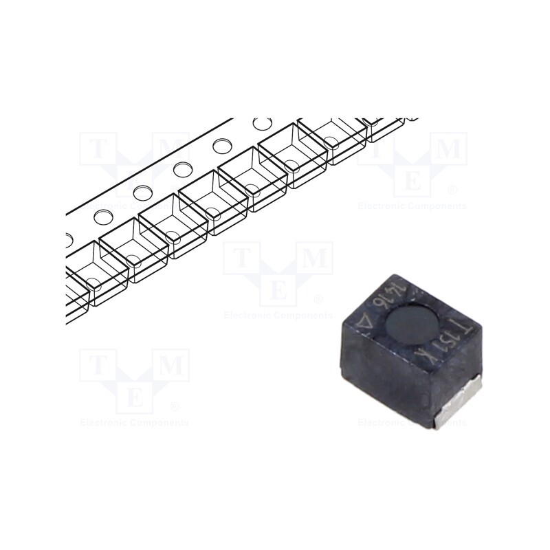 10 pcs : B82432T1154K000 - Inductor: ferrite, SMD, 1812, 150uH, 160mA, 6Ω, Q: 20, 6.1MHz, ±10%