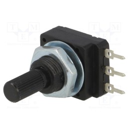 10 pcs : 16PMI-220K - Potentiometer: shaft, single turn, 220kΩ, 60mW, PCB, 6mm, plastic