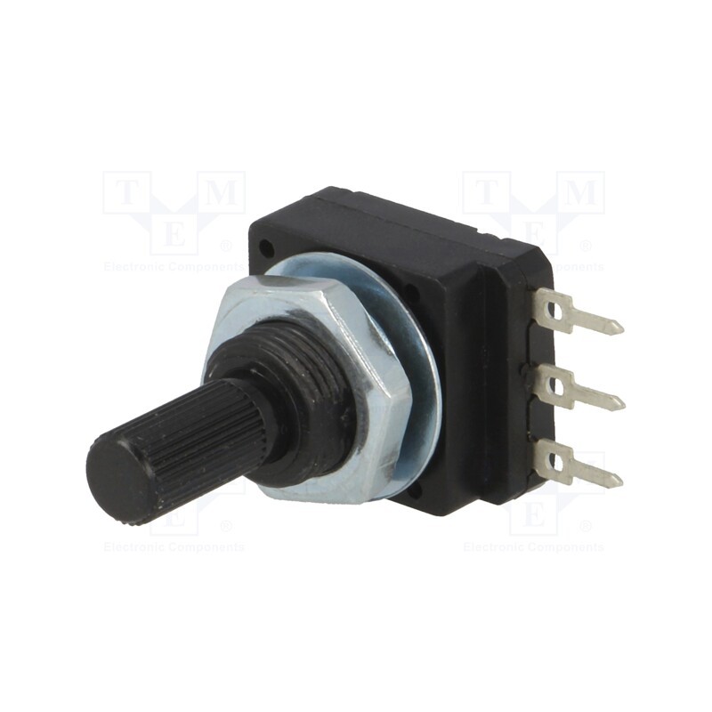 10 pcs : 16PMI-220K - Potentiometer: shaft, single turn, 220kΩ, 60mW, PCB, 6mm, plastic