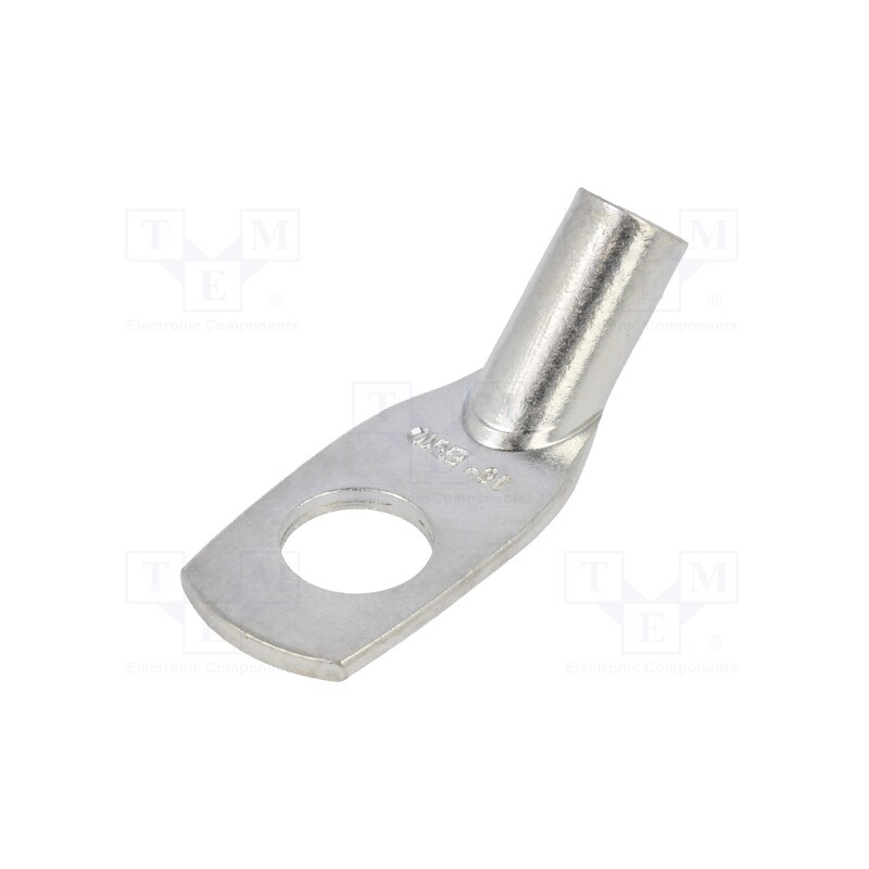 10 pcs : KCS45_10-16/10 - Tip: ring tube, M10, 16mm2, crimped, for cable, angled 45°, tinned