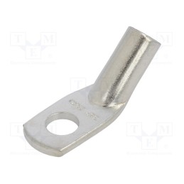 10 pcs : KCS45_10-35/10 - Tip: ring tube, M10, 35mm2, crimped, for cable, angled 45°, tinned