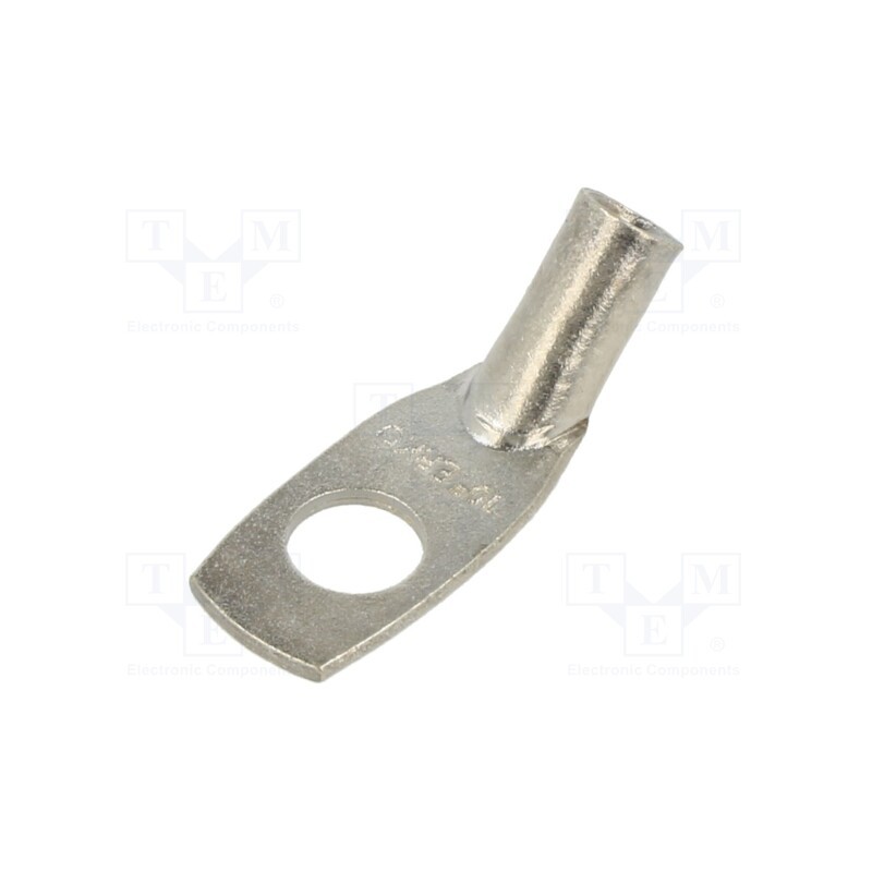 10 pcs : KCS45_8-10/10 - Tip: ring tube, M8, 10mm2, crimped, for cable, angled 45°, tinned