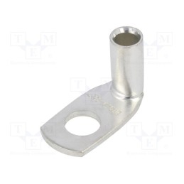 10 pcs : KCS90_10-25/10 - Tip: ring tube, M10, 25mm2, crimped, for cable, angled 90°, tinned