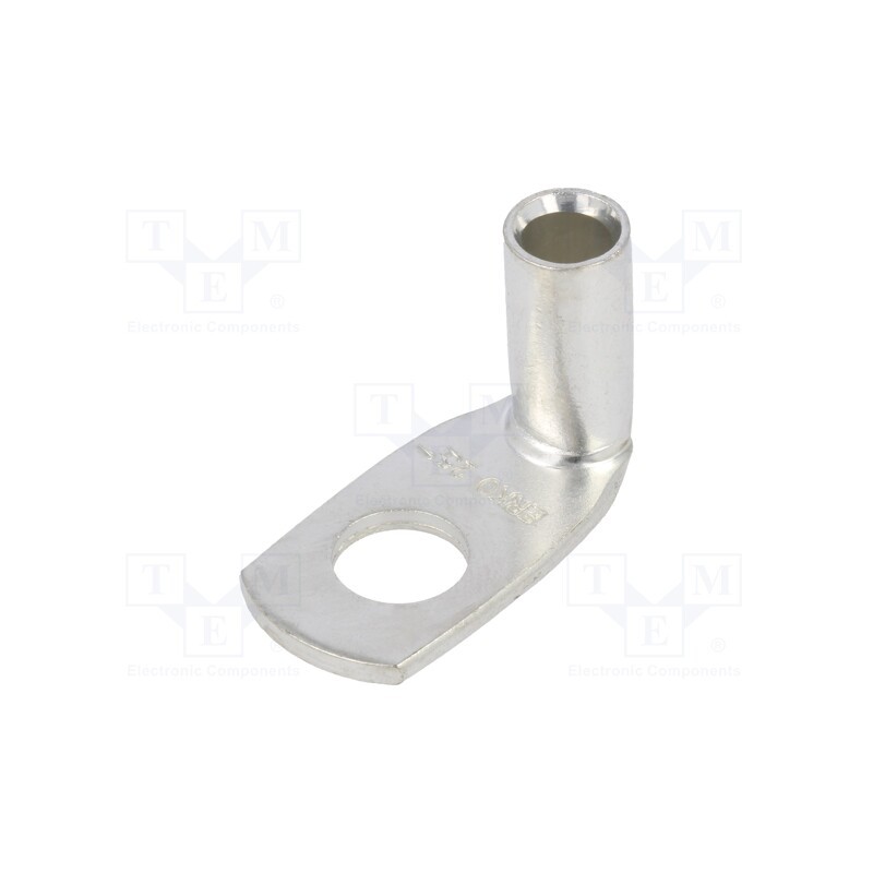 10 pcs : KCS90_10-25/10 - Tip: ring tube, M10, 25mm2, crimped, for cable, angled 90°, tinned