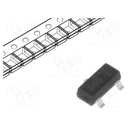 20 pcs : FDV305N - Transistor: N-MOSFET, unipolar, 20V, 0.9A, 0.35W, SOT23