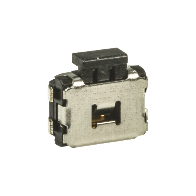1 pcs - Black Tactile Switch, SPST 50 mA @ 12 V dc 2.6mm Surface Mount