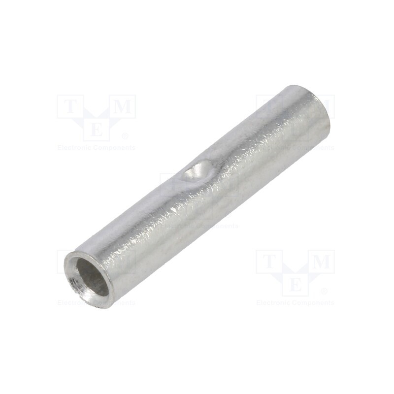 50 pcs : KLA_6-30/1 - Tip: butt splice, copper, 6mm2, tinned, crimped, for cable