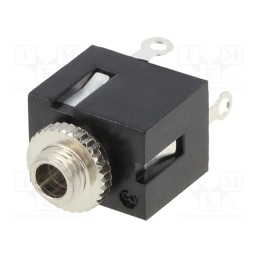 10 pcs : KLB 1 - Socket, Jack 2,5mm, female, mono, ways: 2, straight, soldering