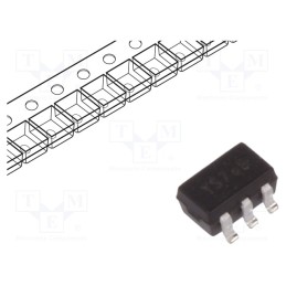 50 pcs : 74AHC1G02SE-7 - IC: digital, NOR, Ch: 1, SMD, SOT353, 2÷5.5VDC, -40÷125°C,