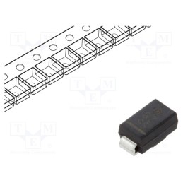 50 pcs : SS16-E3/5AT - Diode: Schottky rectifying, SMD, 60V, 1A, SMA,