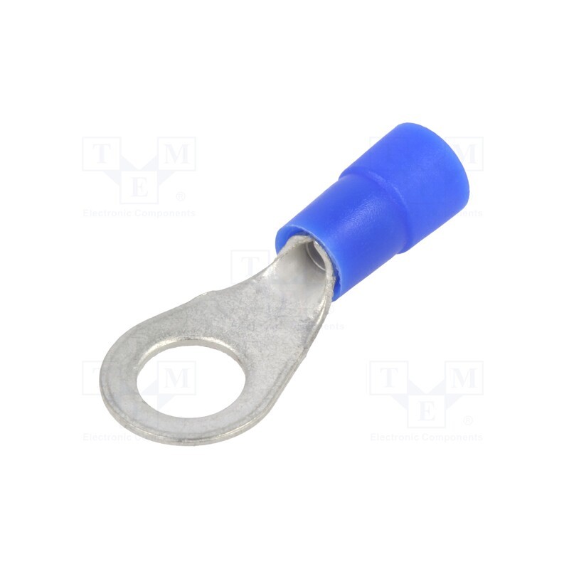 50 pcs : KOE_6-2,5/100 - Tip: ring, M6, Ø: 6.5mm, 1.5÷2.5mm2, crimped, for cable, insulated