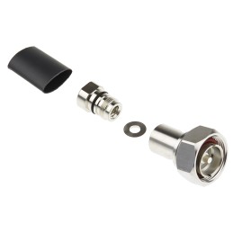 1 pcs - RS PRO, Plug Cable Mount 7/16 Connector, 50Ω, Solder Termination, Straight Body