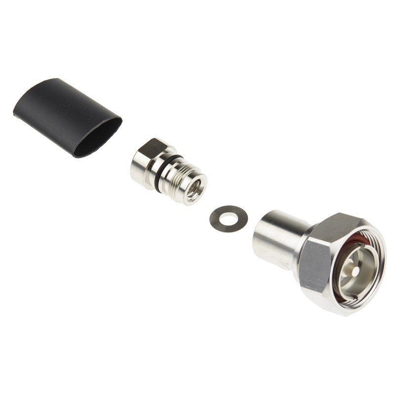 1 pcs - RS PRO, Plug Cable Mount 7/16 Connector, 50Ω, Solder Termination, Straight Body