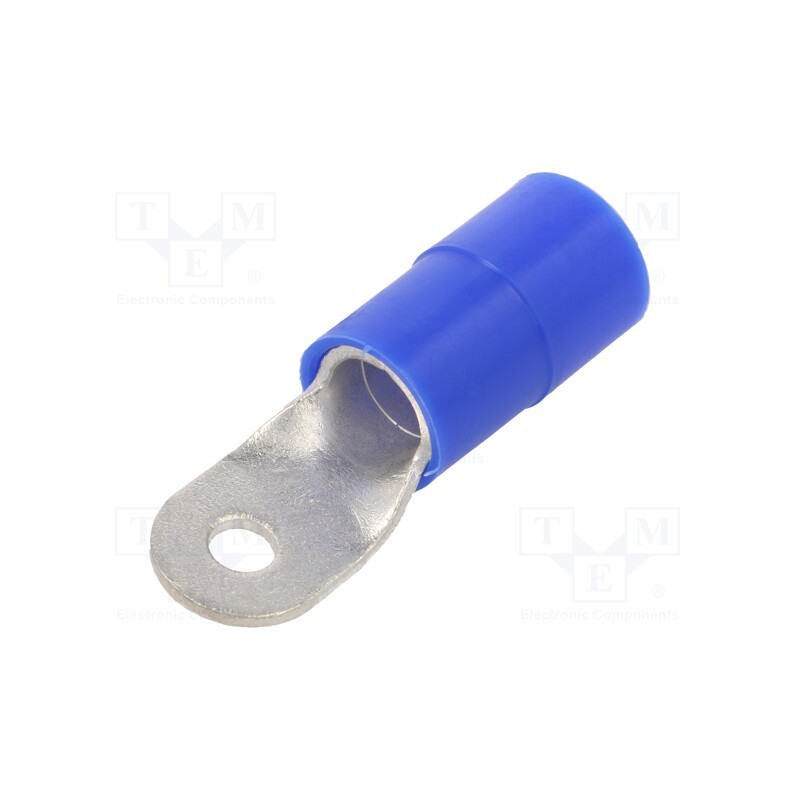 10 pcs : KOE_6-50/50 - Tip: ring, M6, Ø: 6.5mm, 50mm2, crimped, for cable, insulated, tinned