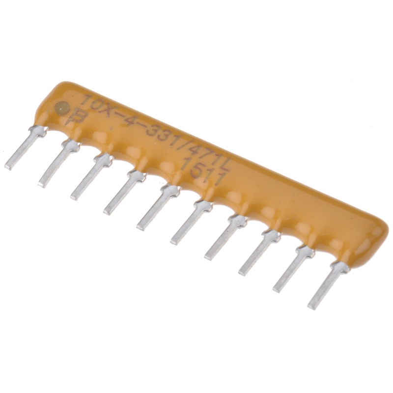 25 pcs - Bourns, 4600X 330Ω ±2% Dual Terminator Resistor Array, 16 Resistors, 1.25W total, SIP, Pin