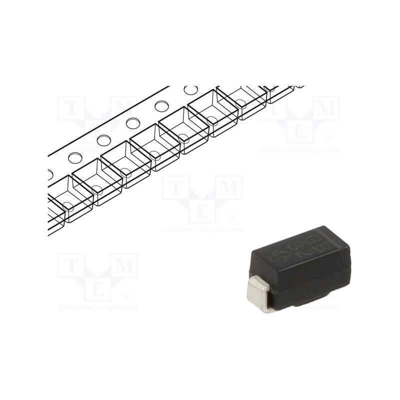 20 pcs : GF1B-E3/67A - Diode: rectifying, SMD, 100V, 1A, 2us, DO214BA, Ufmax: 1.1V, Ifsm: 30A