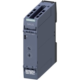 1 pcs - Siemens 3RP25 Series DIN Rail Mount Timer Relay, 24V ac/dc, 2-Contact, 0.05 - 600s, 1-Function, DPDT