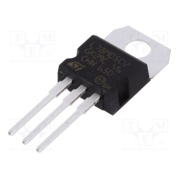 10 pcs : L78M05CV - IC: voltage regulator, linear,fixed, 5V, 0.5A, TO220AB, THT,