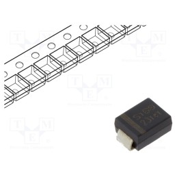 50 pcs : S1BBTR - Diode: rectifying, SMD, 100V, 1A, SMB, Ufmax: 1.1V, Ir: 5uA,